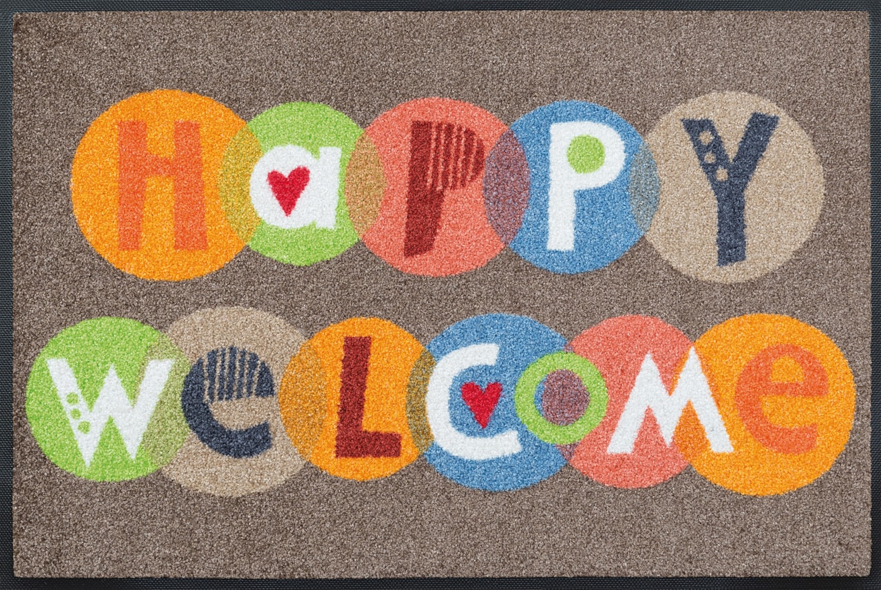 TAPETE W&D HAPPY WELCOME 75x45cm