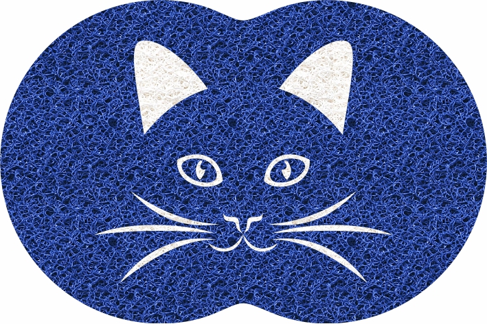 img_noticias/Tapete Capacho Pet Gato 60x40cm Azul Royal
